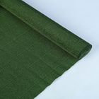 Бумага для упаковок и поделок, гофрированная, темно-зелёная, зеленая, однотонная, двусторонняя, рулон 1 шт., 50 см х 2,5 м - Фото 2