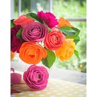 Бумага для декора и флористики, гофрированная, розовая, двусторонняя, однотонная, рулон 1шт., 0,5 х 2,5 м - Фото 3