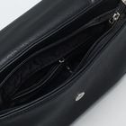 Сумка женская на молнии, 1 отдел, наружный карман, регулируемый ремень, цвет чёрный - Фото 5