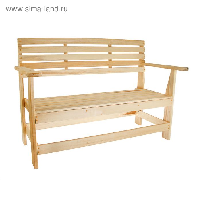 Скамейка с подлокотником, наличник 100×55×90см ПРОМО - Фото 1