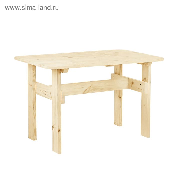 Стол к набору "Дачный"  120 см, натуральная сосна ПРОМО - Фото 1