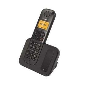 Телефон Texet TX-D6605A DECT, комплект из базы и трубки, полифония,  черный