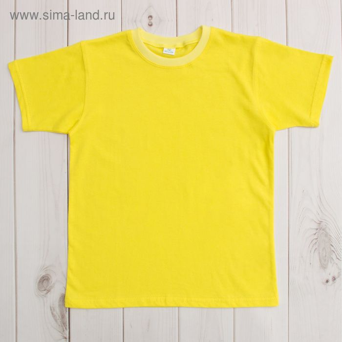 Футболка для девочки, рост 164 см, цвет жёлтый (арт. 35-16) - Фото 1