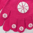 Перчатки детские Collorista "Мячики", размер 16 (р-р произв. 8), цвет розовый - Фото 2