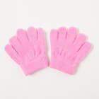 Перчатки одинарные детские, размер 10, цвет розовый 6с177/2_М - Фото 2