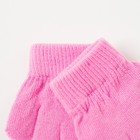 Перчатки одинарные детские, размер 11, цвет розовый 6с177/2_М - Фото 3