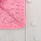 Шапка двухслойная детская "Зайка", размер 52, цвет светло-серый меланж/розовый кс116 - Фото 2