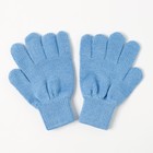 Перчатки одинарные для девочки, размер 14, цвет голубой 6с177 - Фото 2
