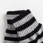 Варежки двойные для мальчика, размер 14, цвет серый меланж/чёрный 2с229 - Фото 3