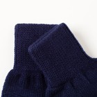 Перчатки одинарные для мальчика, размер 16, цвет синий 6с177 - Фото 3