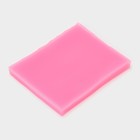 Молд для заливки Happy Birthday, силикон, 6.5×5.5×0.5 см, розовый - Фото 4