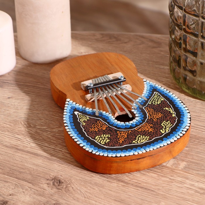 Сувенирный музыкальный инструмент «Калимба», 21×14.5×4 см, МИКС - Фото 1