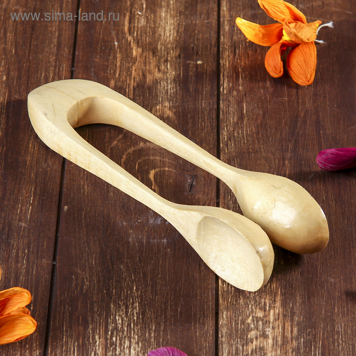 Сувенирный музыкальный инструмент "Ложки" 25х6х4 см - Фото 1