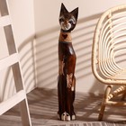 Сувенир дерево "Кошка с бабочками и сердечком на ошейнике" 80х13х7 см - фото 803931602