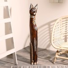 Сувенир дерево "Кошка в галстуке из мозаики" 100х16х7 см 2028167 - фото 16389385