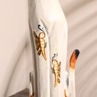 Сувенир дерево "Кошка с золотыми бабочками и зеркальным сердцем" 100х16х7 см 2028168 - фото 16389396