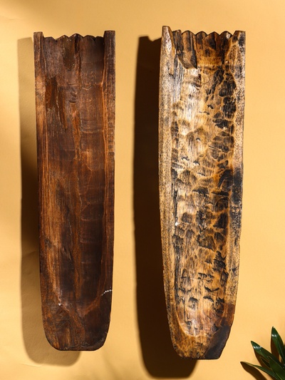 Маска «Абориген и ящерица», 50×12×4 см, дерево, МИКС