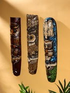 Маска дерево "Абориген и сова на ветке" 50х12х4 см - фото 803931734 Маска дерево "Абориген и сова на ветке" 50х12х4 см - фото 803931734