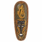 Маска дерево "Абориген геккон в золоте" 52х2х19 см - Фото 1