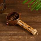 Музыкальный инструмент Маракас кокос с трещоткой 23х12х8 см - Фото 9