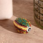 Сувенирный музыкальный инструмент Маракас «Яйцо с узором - точечная роспись», 7×5×5 см - Фото 2