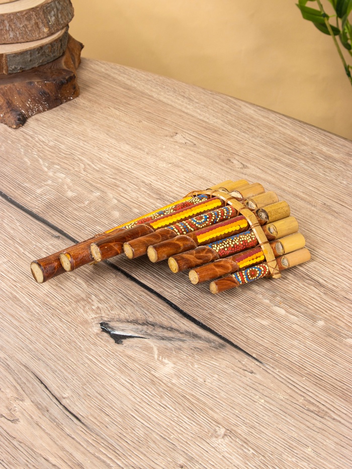 Сувенирный музыкальный инструмент «Флейта», 20×3×14 см, МИКС - Фото 1