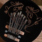 Сувенирный музыкальный инструмент "Калимба узор" круглая 7х14х14 см - Фото 3