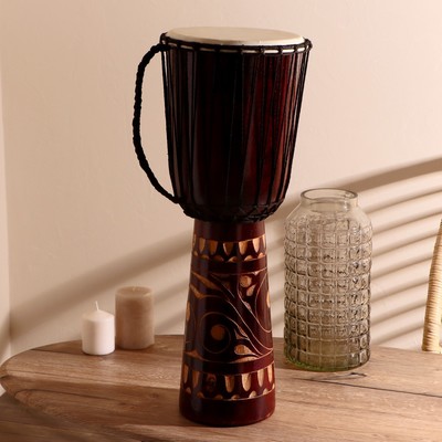 Сувенирный музыкальный инструмент «Барабан Джембе», 60×25×25 см
