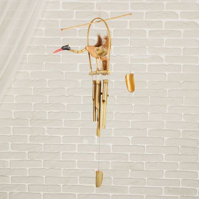 Музыка ветра «Птица», 55×20×30 см, бамбук