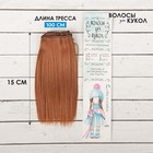 Волосы - тресс для кукол «Прямые» длина волос: 15 см, ширина:100 см, цвет № 30 - фото 3803668