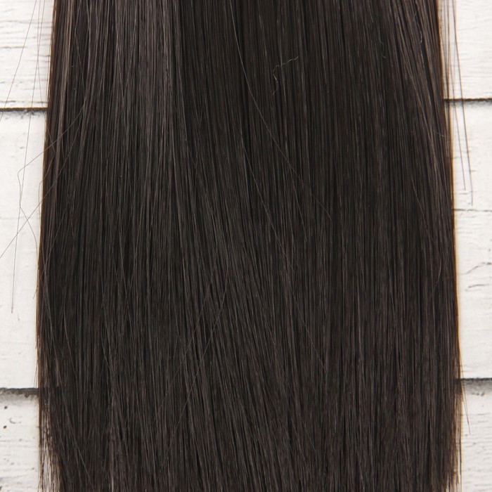 Волосы - тресс для кукол «Прямые» длина волос: 15 см, ширина: 100 см, цвет № 4В - фото 1905417768