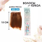 Волосы - тресс для кукол «Прямые» длина волос: 15 см, ширина:100 см, цвет № 27А - фото 108325708