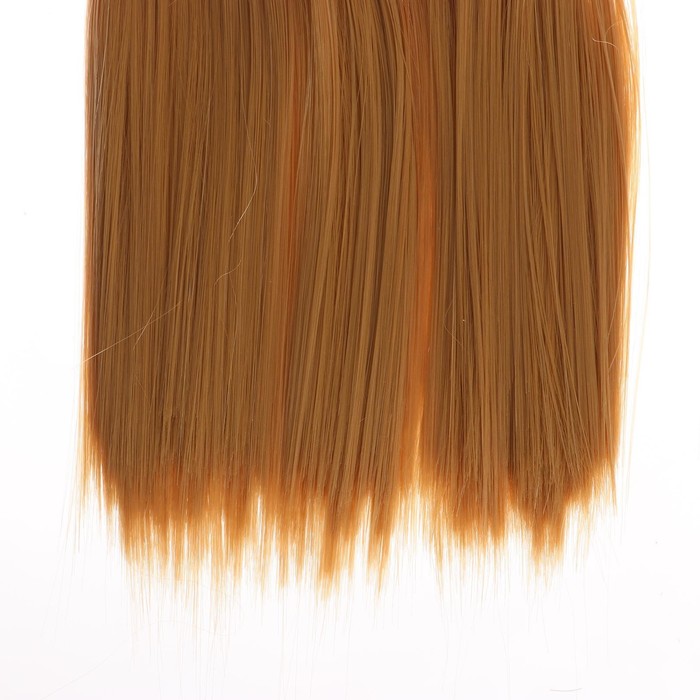 Волосы - тресс для кукол «Прямые» длина волос: 15 см, ширина:100 см, цвет № 27 - фото 1905417776