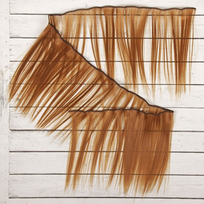 Волосы - тресс для кукол «Прямые» длина волос: 15 см, ширина:100 см, цвет № 27В - фото 1905417785