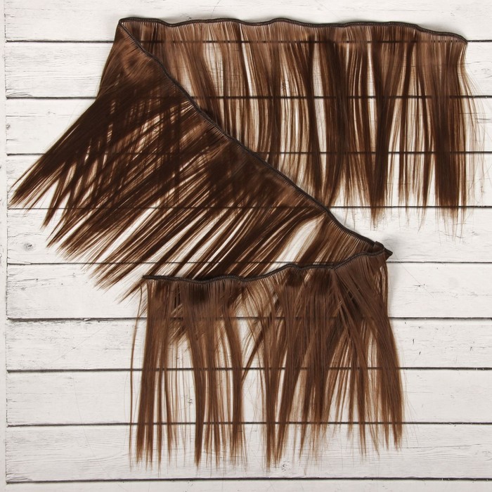 Волосы - тресс для кукол «Прямые» длина волос: 15 см, ширина:100 см, цвет № 8В - фото 1905417794