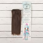 Волосы - тресс для кукол «Прямые» длина волос: 15 см, ширина: 100 см, цвет № 6К - Фото 1