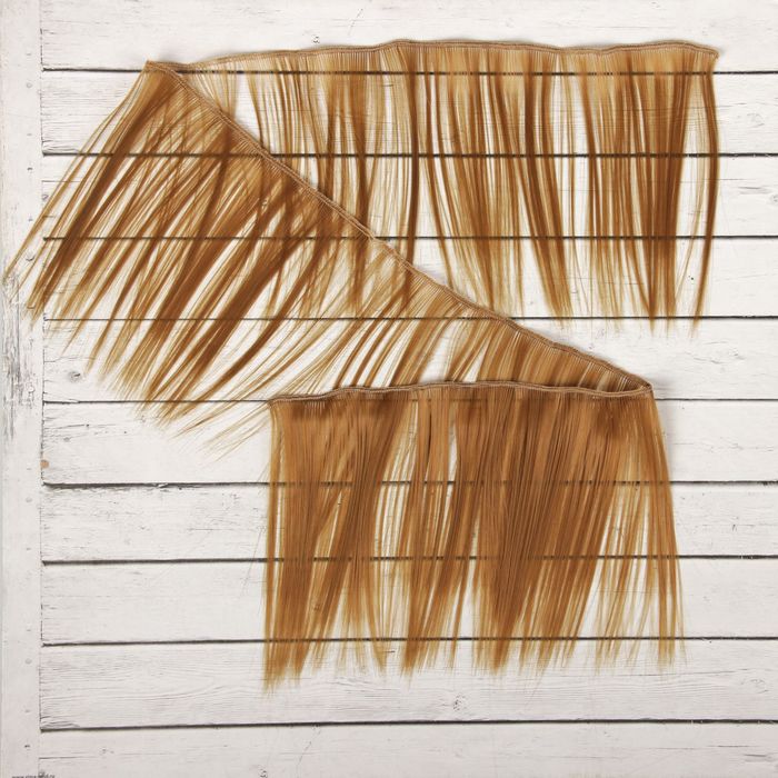 Волосы - тресс для кукол «Прямые» длина волос: 15 см, ширина:100 см, цвет № 16А - фото 1905417830