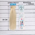 Волосы - тресс для кукол «Прямые» длина волос: 25 см, ширина:100 см, цвет № 613А - фото 5770143