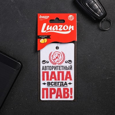 Ароматизатор в машину «Папа прав!», аромат цитрусовый микс