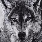 Полотенце махровое Этель ЧБ «Волк», пестроткань, 70×130 см - Фото 2