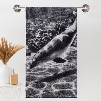 Полотенце махровое пляжное «Этель. Дельфин», 70×130 см, 100% хл, 420 гр/м²