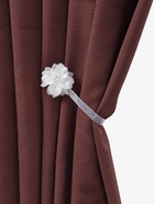 Подхват для штор «Нежный цветок», d=6 см, белый - Фото 2