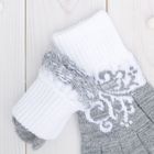Перчатки женские «Морозко» 2с228, размер 18, цвет серый/белый - Фото 2