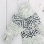 Перчатки женские «Снег» 6с261, размер 18, цвет светло-серый/серый - Фото 2