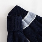 Перчатки мужские «А» 3с239, размер 20, цвет тёмно-синий/голубой/светло-серый - Фото 2