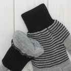 Перчатки мужские «Анжу» 2с239, размер 22, цвет меланж/чёрный - Фото 2