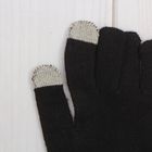 Перчатки мужские для сенсорных экранов 6с177/1, размер 22, цвет чёрный - Фото 2