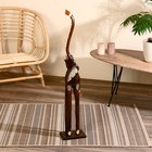 Сувенир дерево "Слон с золотыми резными ушками" 100х19х12 см - фото 24278922