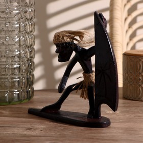 Сувенир «Абориген-серфингист», 19 см, дерево