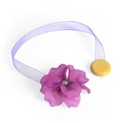 Подхват для штор на ленте "Нежный цветок", цвет сиреневый - Фото 1
